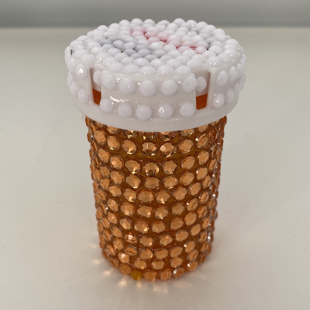 Rhinestone RX pill bottle - Picture 2 of 6